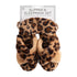 TAN LEOPARD SLIPPER AND MASK SET