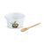 Chickadee and Ferns Appetizer Bowl with Spoon