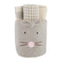 Gray Bunny Bucket Towel Set