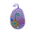 Purple Embroidered Egg Ornament