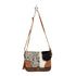 RUG & HAIRON FLAP MESSENGER BAG