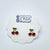 Cherry Enamel Stud Earrings