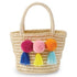 TASSEL POM STRAW TOTES -Child