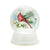 Lit Snow Frosted Cardinal Snow Globe