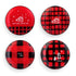 Oh So Good Plaid Snack Plates - 3 Assorted